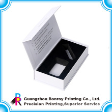 Luxury promotional handmade full color ribbon white box with custom logo